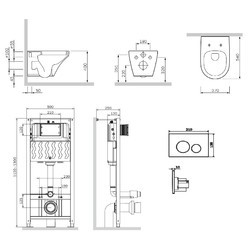 Инсталляция для туалета AM-PM Pro L IS49001.501700 WC