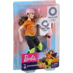 Кукла Barbie Olympic Games Tokyo 2020 Skateboarder GJL78