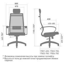 Компьютерное кресло Metta Komplekt 32