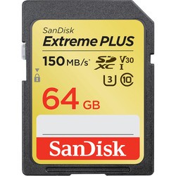 Карта памяти SanDisk Extreme Plus V30 SDXC UHS-I U3 150Mb/s 128Gb