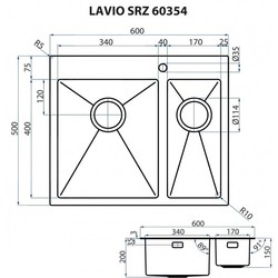 Кухонная мойка Minola Lavio SRZ 60354