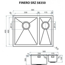 Кухонная мойка Minola Finero SRZ 58350