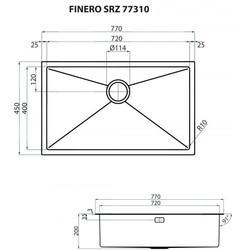 Кухонная мойка Minola Finero SRZ 77310