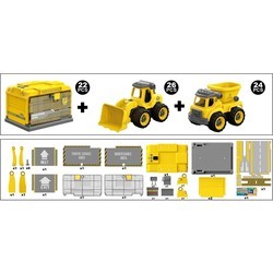 Конструктор DIY Spatial Creativity Bulldozer and Dump Truck LM9018-3A