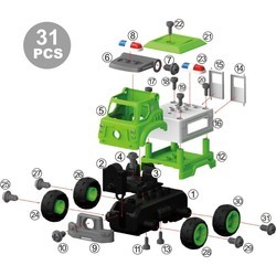 Конструктор DIY Spatial Creativity Police Car LM8043-DZ-1