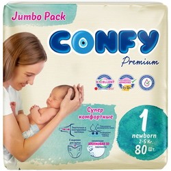 Подгузники Confy Premium Diapers 1 / 80 pcs