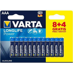 Аккумулятор / батарейка Varta Longlife Power 12xAAA