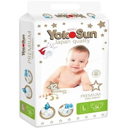 Подгузники Yokosun Premium Diapers L / 54 pcs