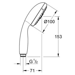 Душевая система Grohe Vitalio Start 100 27953000