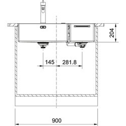 Кухонная мойка Franke Box Center BWX 220-54-27 TL