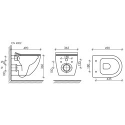 Унитаз Ceramica Nova Metropol CN4002