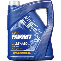 Моторное масло Mannol Favorite 15W-50 5L