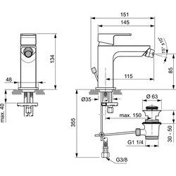 Смеситель Ideal Standard Edge A7118AA