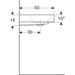 Умывальник Geberit Citterio 75 500546011