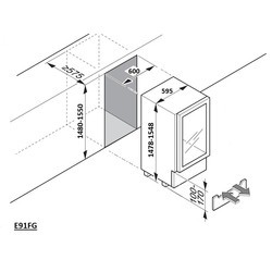 Винный шкаф Dometic Waeco E91FG (золотистый)