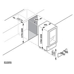 Винный шкаф Dometic Waeco E115FG (красный)