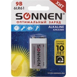 Аккумулятор / батарейка SONNEN Alkaline 1xKrona