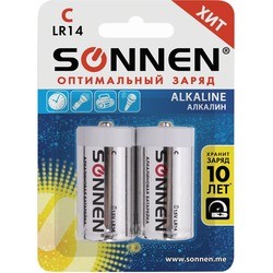 Аккумулятор / батарейка SONNEN Alkaline 2xC