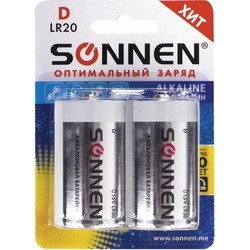 Аккумулятор / батарейка SONNEN Alkaline 2xD