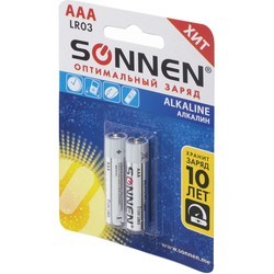 Аккумулятор / батарейка SONNEN Alkaline 2xAAA