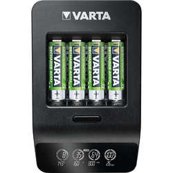 Зарядка аккумуляторных батареек Varta LCD Smart Plus Charger + 4xAA 2100 mAh