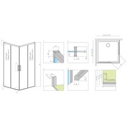 Душевая кабина Radaway Idea KDD 100Lx80R