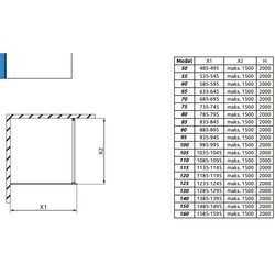 Душевая кабина Radaway Modo New Black II Frame 80