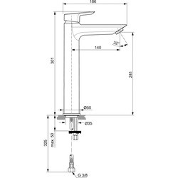 Смеситель Ideal Standard Tesi A6575AA