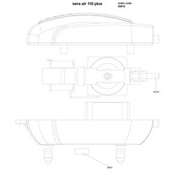 Аквариумный компрессор Sera Air 110 Plus