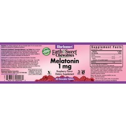 Аминокислоты Bluebonnet Nutrition Earth Sweet Chewables Melatonin 1 mg