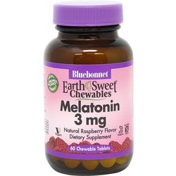 Аминокислоты Bluebonnet Nutrition Earth Sweet Chewables Melatonin 3 mg 60 tab