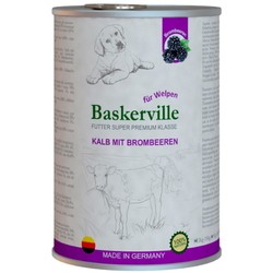 Корм для собак Baskerville Dog Canned with Kalb Mit Brombeeren 0.8 kg