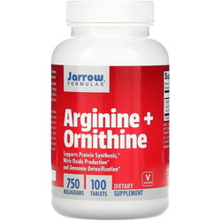 Аминокислоты Jarrow Formulas Arginine plus Ornithine 750 mg 100 tab