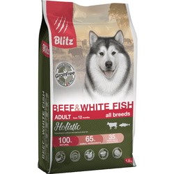 Корм для собак Blitz Adult All Breeds Holistic Beef/ White Fish 12 kg