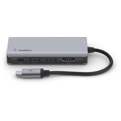 Картридер / USB-хаб Belkin Connect USB-C 4-in-1 Multiport Adapter