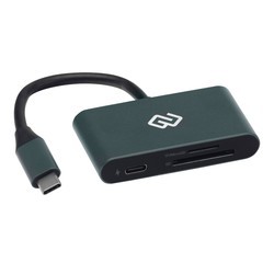 Картридер / USB-хаб Digma CR-CP2513 (серый)