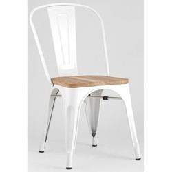 Стул Stool Group Tolix Wood with backrest