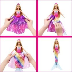Кукла Barbie Dreamtopia 2 in 1 Princess to Mermaid Fashion Transformation GTF92