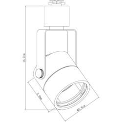 Прожектор / светильник ARTE LAMP Lente A1310PL-1BK
