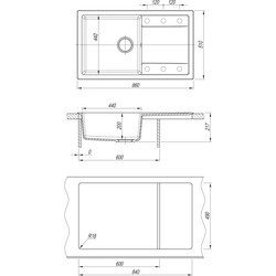 Кухонная мойка Dr. Gans Techno 860