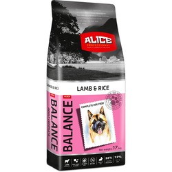 Корм для собак Alice Balance Lamb and Rice 17 kg