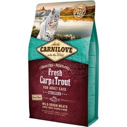 Корм для кошек Carnilove Adult Sterilised with Fresh Carp/Trout 6 kg