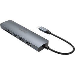 Картридер / USB-хаб Orico MC-U601P
