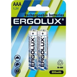 Аккумулятор / батарейка Ergolux 2xAAA 800 mAh