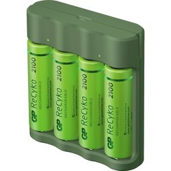 Зарядка аккумуляторных батареек GP B421 + 4xAA 2100 mAh