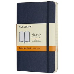 Блокнот Moleskine Ruled Notebook Pocket Soft Sapphire