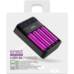 Зарядка аккумуляторных батареек Efest Lush Q4