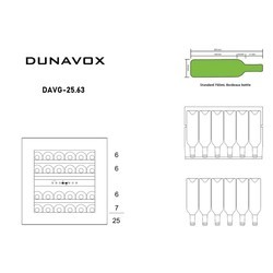 Винный шкаф Dunavox DAVG-25.63DB.TO