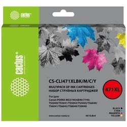 Картридж CACTUS CS-CLI471XLBK/M/C/Y