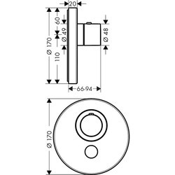 Смеситель Axor Shower Select 36726000